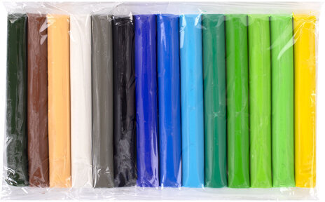 Пластилин в боксе ЮНЛАНДИЯ "ПОДВОДНЫЙ МИР", 24 цвета, 800 г, скалка, стек, 5 формочек, 105867