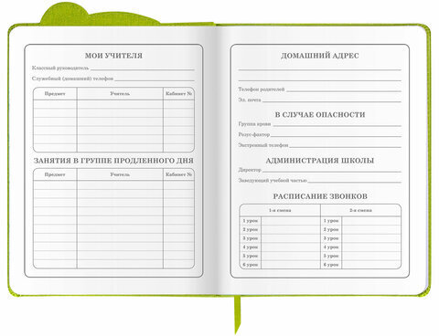 Дневник 1-4 класс 48 л., кожзам (твердая с поролоном), фигурный край, фольга, ЮНЛАНДИЯ, "Панда", 106182
