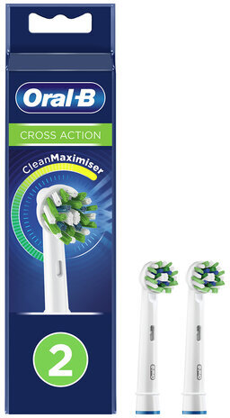 Насадки для электрической зубной щетки КОМПЛЕКТ 2 шт. ORAL-B (Орал-би) Cross Action EB50, 80347918