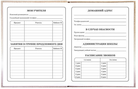 Дневник 1-4 класс 48 л., твердый, ЮНЛАНДИЯ, глянцевая ламинация, с подсказом, "Ёжик", 106353