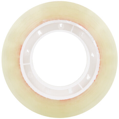 Клейкие ленты 19 мм х 33 м канцелярские BRAUBERG, КОМПЛЕКТ 4 шт., прозрачные, гарантированная длина, 228762