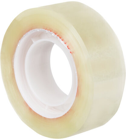 Клейкие ленты 19 мм х 33 м канцелярские BRAUBERG, КОМПЛЕКТ 4 шт., прозрачные, гарантированная длина, 228762