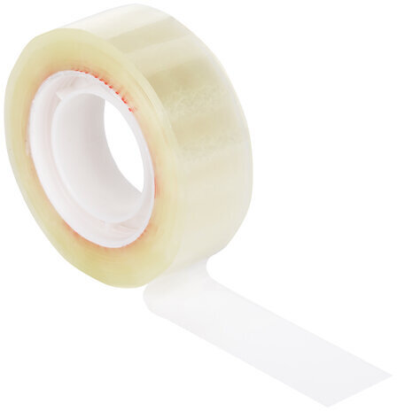 Клейкие ленты 19 мм х 33 м канцелярские BRAUBERG, КОМПЛЕКТ 4 шт., прозрачные, гарантированная длина, 228762