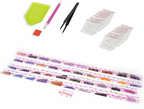 Картина стразами (алмазная мозаика) 30х40 см, ОСТРОВ СОКРОВИЩ "Пушистая сирень", без подрамника, 662402