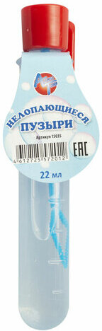 Мыльные пузыри "Нелопающиеся", 22 мл, дисплей 24 шт., АЛЕКС ТОЙЗ, 15035