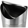 Урна для мусора LAIMA настольная, с качающейся крышкой, 1,2 л, 18,5х13х12,8 см, нержавеющая сталь, матовая, 601618