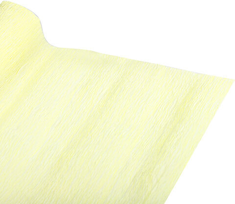 Бумага гофрированная/креповая, 110 г/м2, 50х250 см, лимонная, в рулоне, ОСТРОВ СОКРОВИЩ, 112541