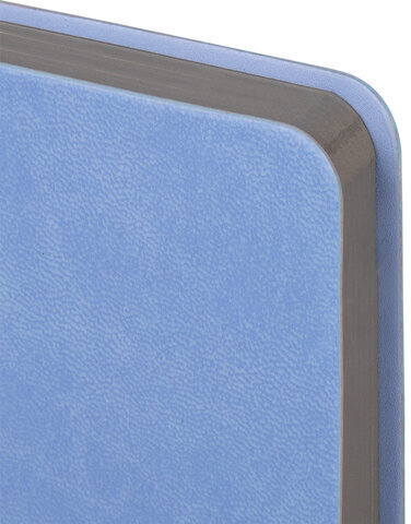 Ежедневник недатированный А5 138х213 мм BRAUBERG "Metropolis Mix", под кожу, 136 л., голубой, 113296