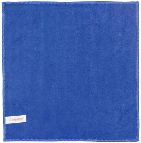 Салфетка универсальная, микрофибра, 30х30 см, синяя, ЛЮБАША ЭКОНОМ, 603949