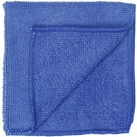 Салфетка универсальная, микрофибра, 30х30 см, синяя, ЛЮБАША ЭКОНОМ, 603949