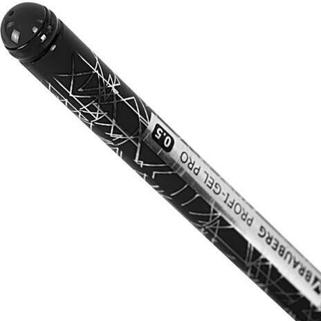 Ручка гелевая BRAUBERG "Profi-Gel PRO", ЧЕРНАЯ, линия письма 0,4 мм, игольчатый наконечник 0,5 мм, печать на корпусе, 144124