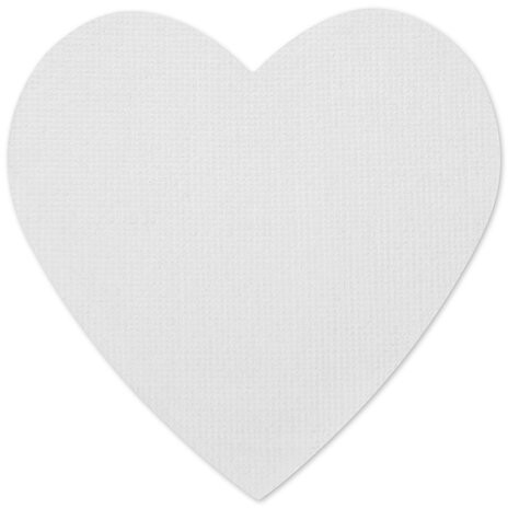 Холсты на магните в форме сердца НАБОР 4 шт., 7.5 см, 280 г/м2, 100% хлопок, BRAUBERG ART CLASSIC, 192334