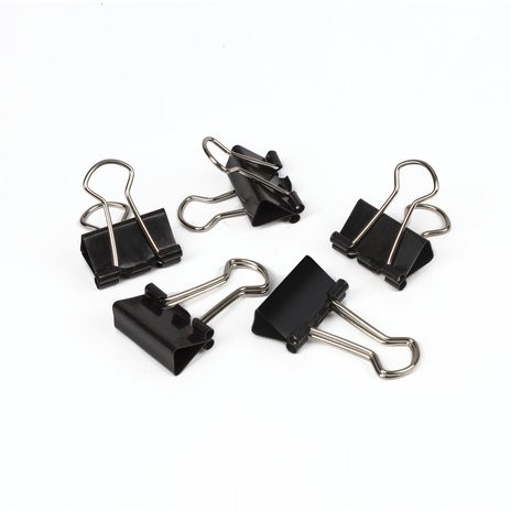 Зажимы для бумаг ОФИСМАГ, КОМПЛЕКТ 12 шт., 19 мм, на 60 листов, черные, картонная коробка, 225154