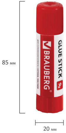 Клей-карандаш 9 г ВЫГОДНАЯ УПАКОВКА КОМПЛЕКТ 30 штук, BRAUBERG, 270484