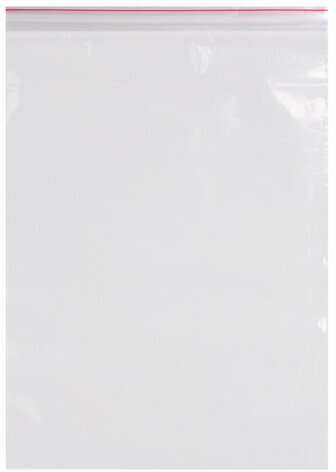 Пакеты с замком ZIP LOCK "зиплок", комплект 100 шт., 250х300 мм, ПВД, толщина 40 микрон, BRAUBERG, 606217