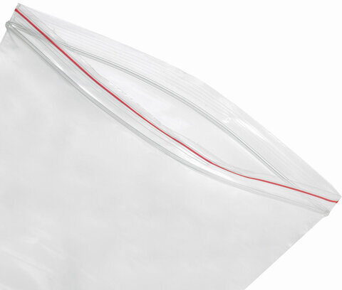 Пакеты с замком ZIP LOCK "зиплок", комплект 100 шт., 250х300 мм, ПВД, толщина 40 микрон, BRAUBERG, 606217