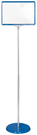 Стойка-инфодержатель напольная (ценникодержатель), 210x300 мм, А4, сталь, СИНЯЯ, BRAUBERG, 291034
