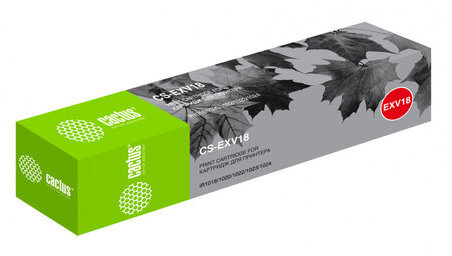 Тонер CACTUS (CS-EXV18) для CANON iR-1018/1022/2020, 465 г, ресурс 8400 стр.