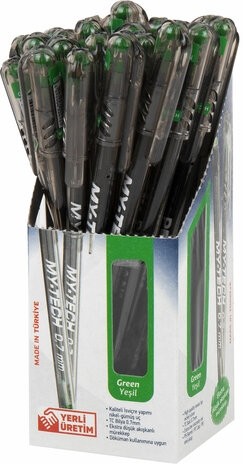 Ручка шариковая масляная PENSAN "My-Tech", ЗЕЛЕНАЯ, игольчатый узел 0,7 мм, линия 0,35 мм, 2240/25