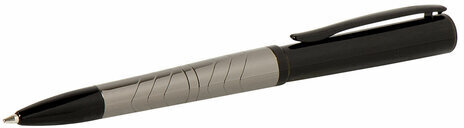 Ручка подарочная шариковая GALANT "PUNCTUM", корпус черный/оружейный металл, детали черные, узел 0,7 мм, синяя, 143521