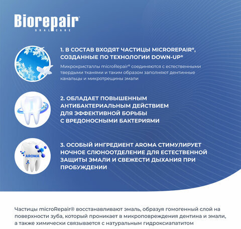Зубная паста 75 мл BIOREPAIR "Night repair", ночная защита, ИТАЛИЯ, GA1731000