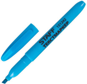 Текстовыделитель STAFF &quot;Manager&quot; HL-238, ГОЛУБОЙ, линия 1-3 мм, 151242
