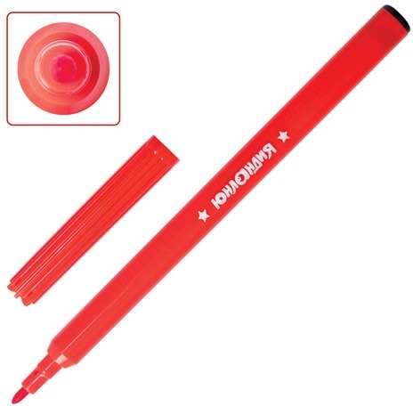 Фломастеры ЮНЛАНДИЯ 24 цвета, "УРОКИ РИСОВАНИЯ", вентилируемый колпачок, ПВХ, 151418