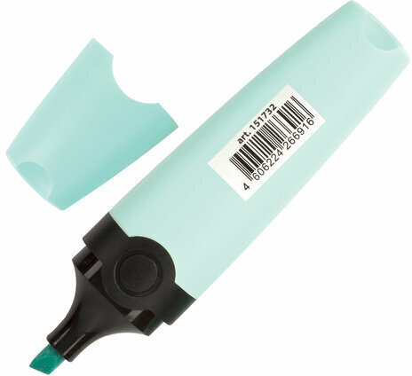 Текстовыделитель BRAUBERG "DELTA PASTEL", БИРЮЗОВЫЙ, линия 1-5 мм, 151732