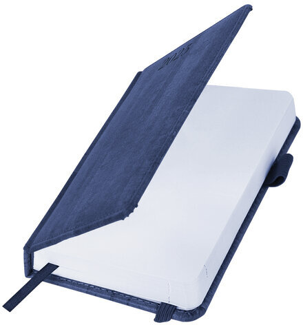 Ежедневник датированный 2025 МАЛЫЙ ФОРМАТ 100х150 мм А6, BRAUBERG "Wood", под кожу, синий, 115756