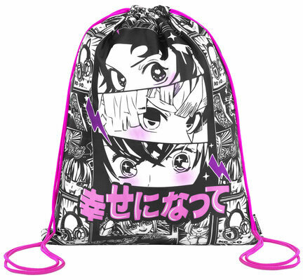 Папка на молнии с ручками А4, мешок для обуви 42х33 см, пенал 20х10 см, "Anime movie", НАБОР BRAUBERG, 272101