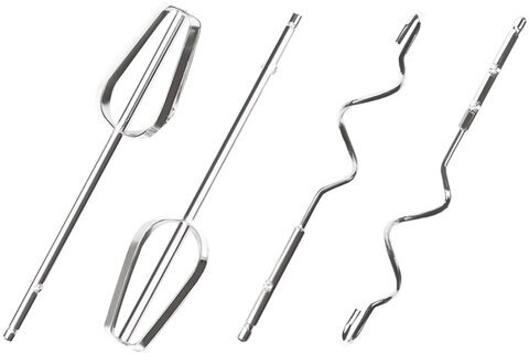 Миксер SCARLETT SC-HM40S05, 300Вт, 7 скоростей, 2 венчика, 2 крюка для теста, белый