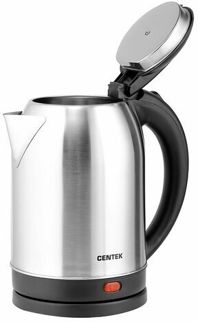 Чайник CENTEK CT-0037, 2 л, 2200 Вт, закрытый нагревательный элемент, сталь