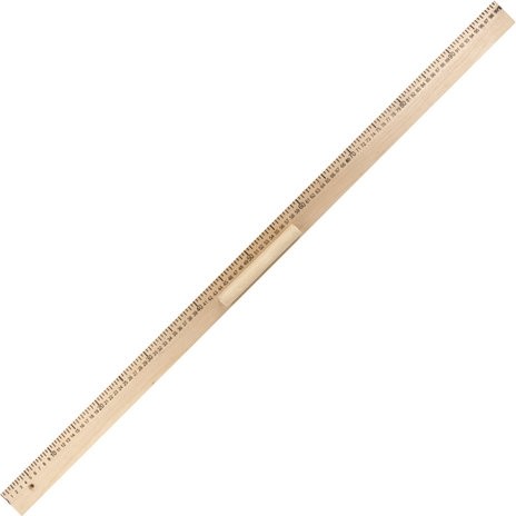 Линейка деревянная 100 см, для классной доски, с держателем, ПИФАГОР, 210671