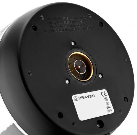 Чайник BRAYER BR1026, 1,8 л, 2200 Вт, закрытый нагревательный элемент, стекло, черный