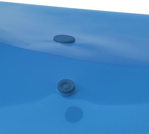 Папка-конверт с кнопкой BRAUBERG, А4, до 100 листов, прозрачная, синяя, 0,15 мм, 221637