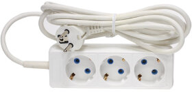 Удлинитель РАДИСТ ПРЕМИУМ Р16-012, 3 розетки с заземлением, 3 м, 3х0,75 мм, 1300 Вт, белый, 1013