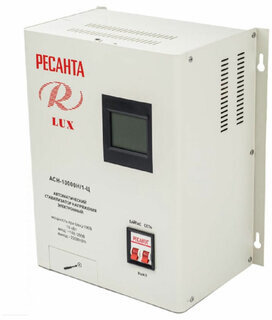 Стабилизатор РЕСАНТА АСН-10 000 Н/1-Ц, 10000 Вт, 140-260 В, настенное крепление, 63/6/18