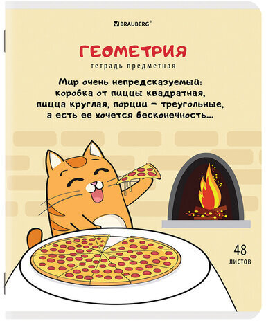 Тетради предметные, КОМПЛЕКТ 12 ПРЕДМЕТОВ, "КОТ-ЭНТУЗИАСТ", 48 л., TWIN-лак, BRAUBERG, 404609