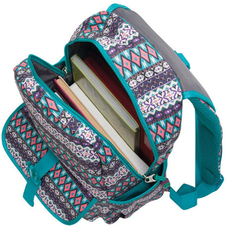 Рюкзак BRAUBERG для старшеклассников/студентов/молодежи, узоры, "Ромб", 15 литров, 34х25,5х12,5 см, 226358