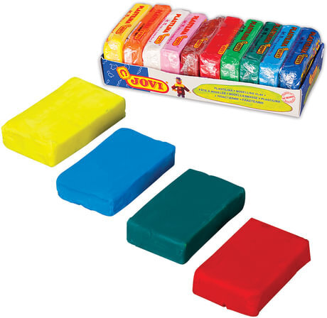 Пластилин на растительной основе JOVI (Испания), 10 цветов, 500 г, 70/10S