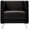 Кресло мягкое "Атланта", "М-01", 700х670х715 мм, c подлокотниками, экокожа, черное