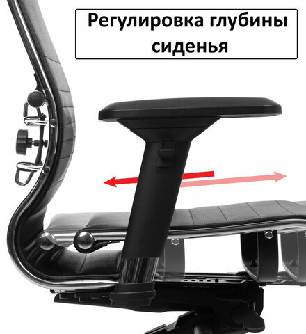 Кресло офисное МЕТТА "К-27" хром, ткань, сиденье и спинка мягкие, серое