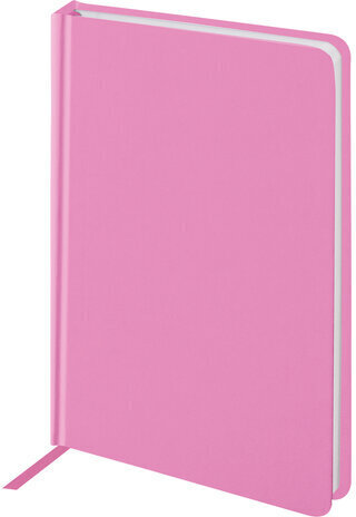 Ежедневник недатированный А5 (138x213 мм) BRAUBERG "Select", балакрон, 160 л., розовый, 111663