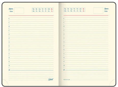 Ежедневник недатированный А5 (148х218 мм) GALANT "Magnetic", кожзам, магнитный клапан, 160 л., синий, 111879