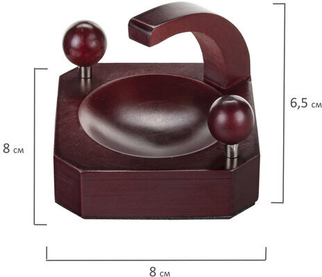 Набор настольный GALANT "Wood&Metal", 5 предметов, красное дерево и никелированный металл, 230873