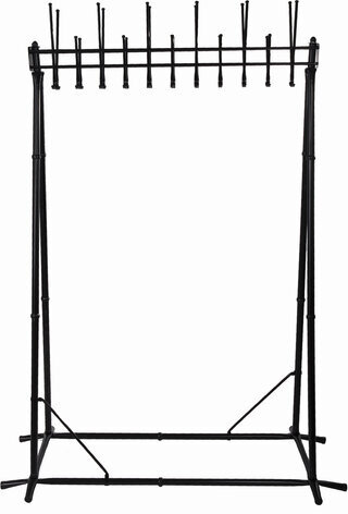 Вешалка напольная "Алла", 1,82 м, 22 крючка, металл, черная