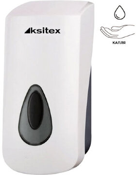 Дозатор для жидкого мыла KSITEX, наливной, белый, 1 л, SD-1068AD