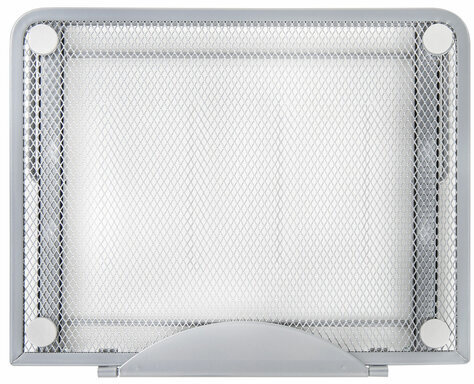 Подставка для книг, ноутбуков, планшетов BRAUBERG "Germanium", 240х195х20 мм, серебро, металл, 237984