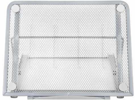 Подставка для книг, ноутбуков, планшетов BRAUBERG "Germanium", 240х195х20 мм, серебро, металл, 237984