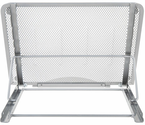 Подставка для книг, ноутбуков, планшетов BRAUBERG "Germanium", 240х195х20 мм, серебро, металл, 237984